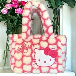 Hello Kitty Faux Fur Handbag